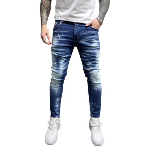 Jean Βlack Island 6587 Μπλέ Skinny fit